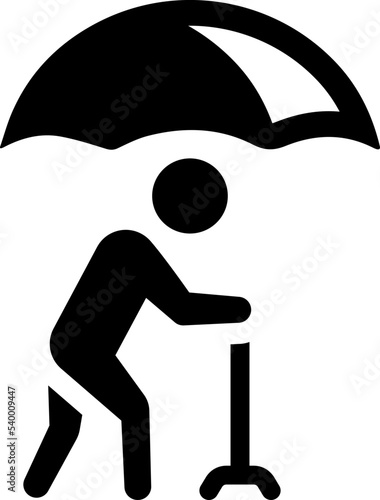 Senior insurance icon
