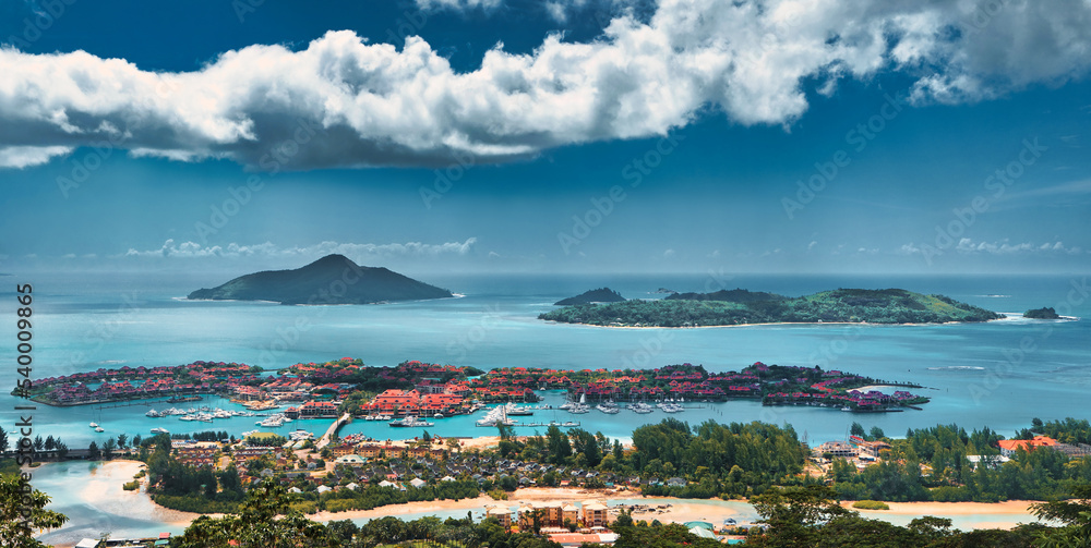 Panoramique des Seychelles.