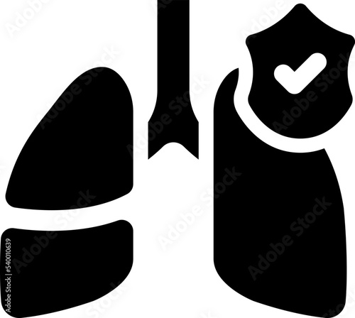 Safe lung icon