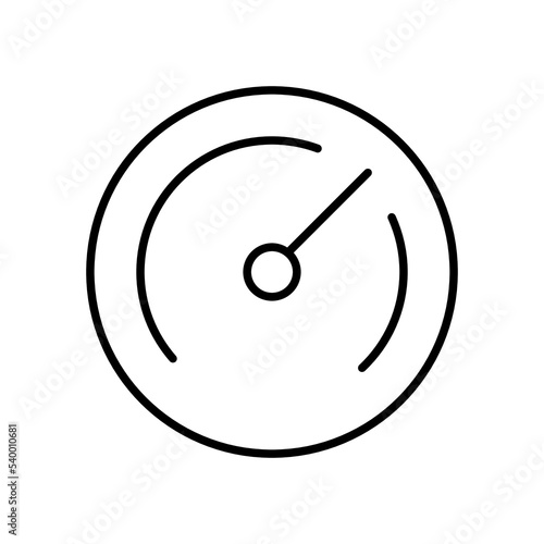 Speed mode outline vector icon. Linear style sign for mobile concept and web design. Logo speed mode illustration. Single high quality symbol.