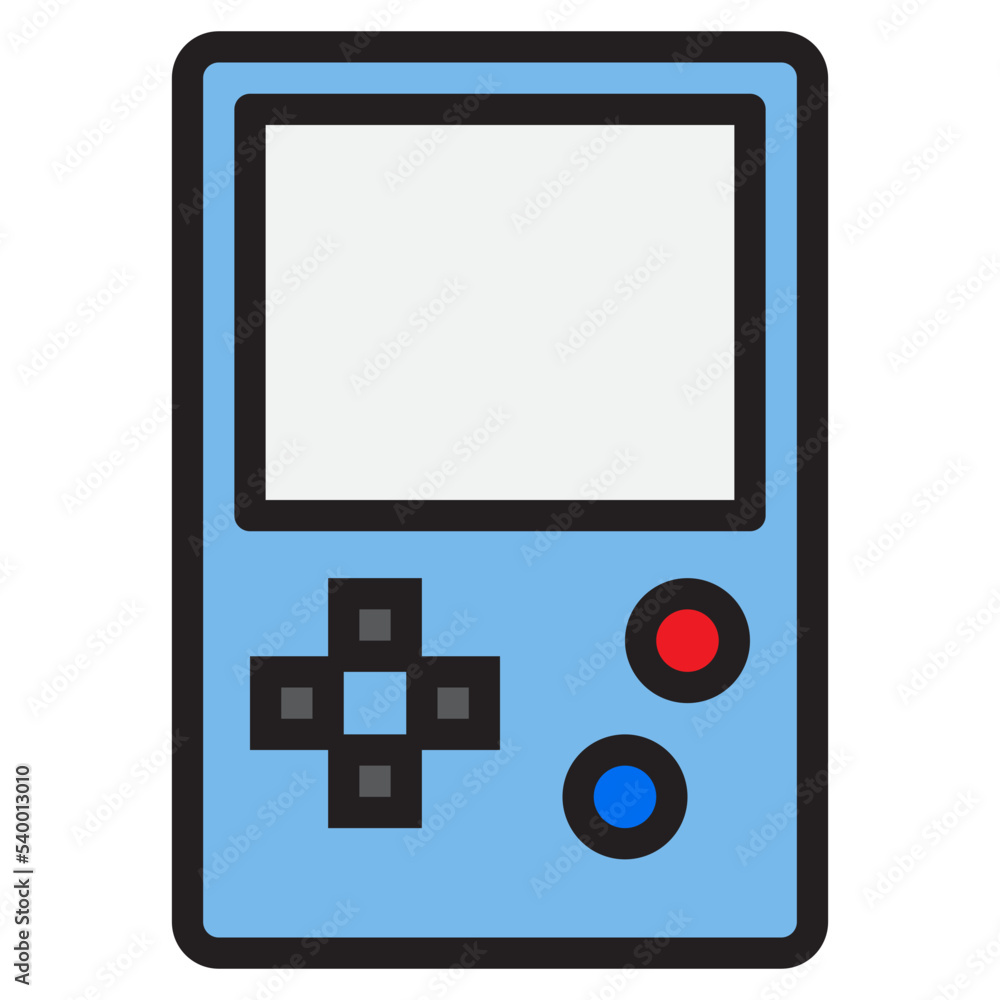Game console color line style icon Game console color line style icon
