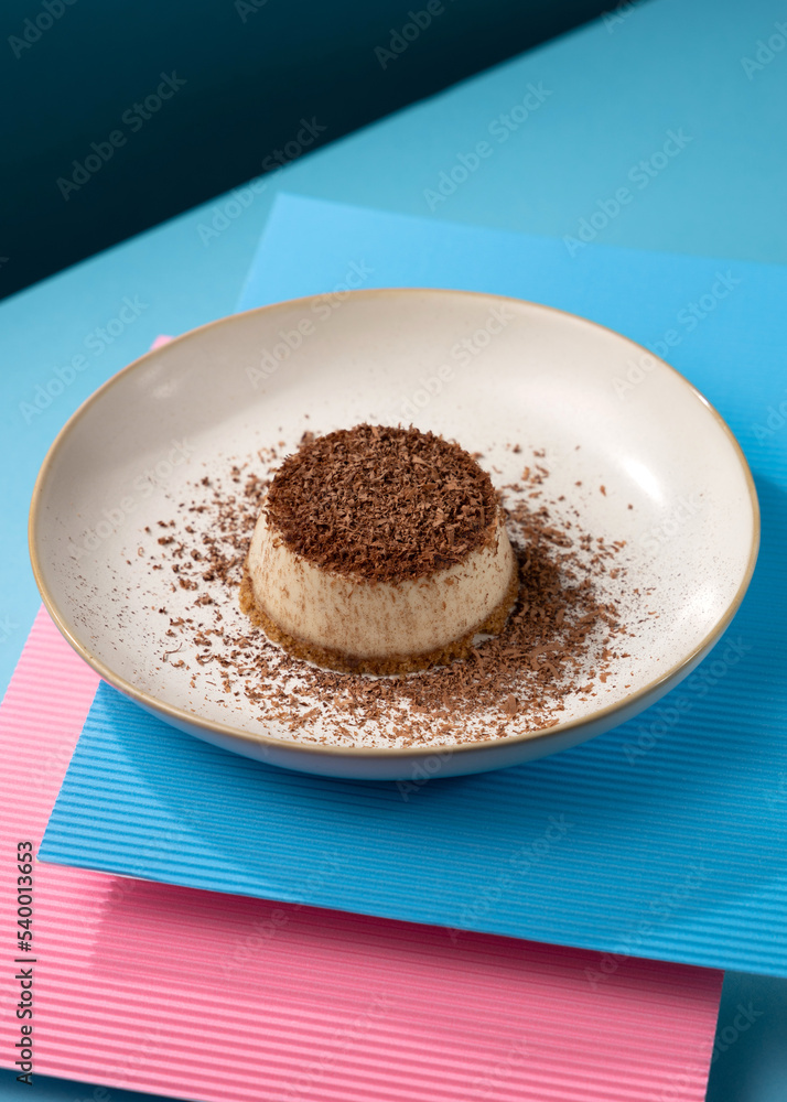 dessert with coconut chips and chocolate dessert with coconut chips and chocolate