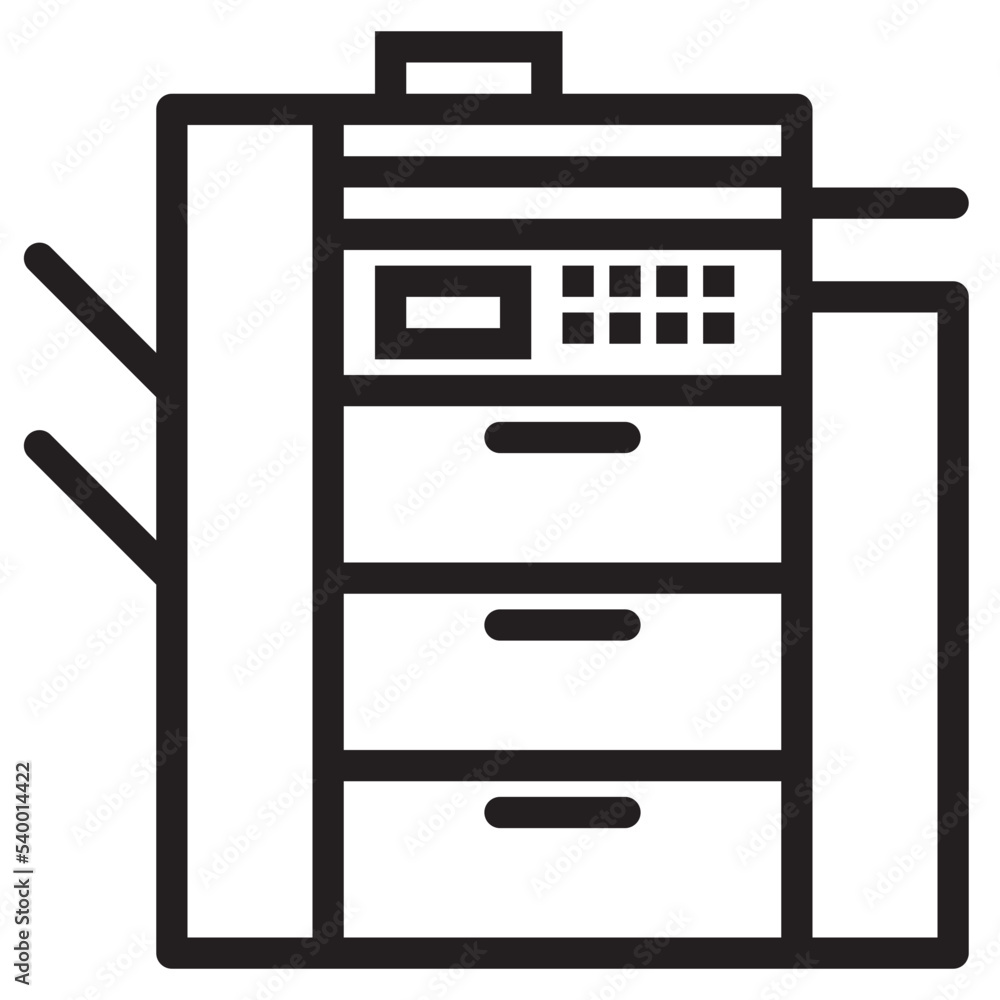 Copy machine outline style icon Copy machine outline style icon