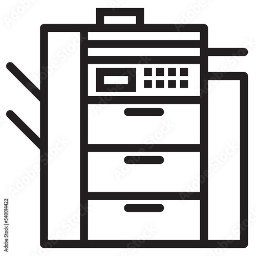Copy machine outline style icon