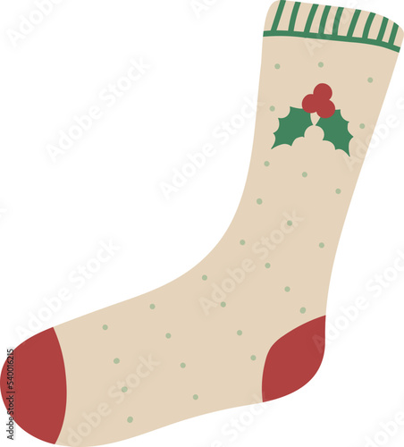 Christmas Cozy Socks Handdrawn Illustration