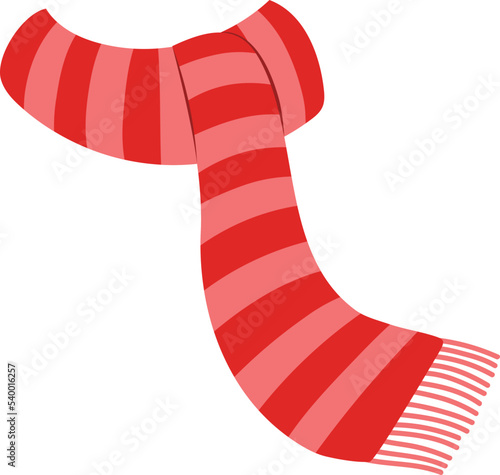 Christmas Cozy Scarf Handdrawn Illustration