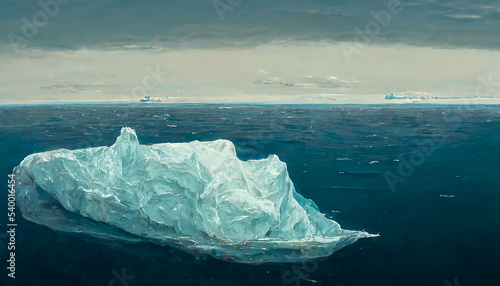 Icebergs floating in the Antarctic Ocean © CreativeImage
