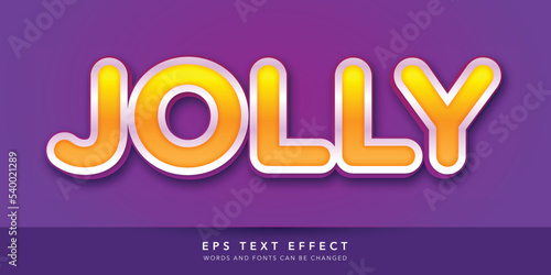 jolly 3d editable text effect