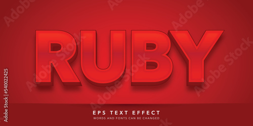 ruby 3d editable text effect
