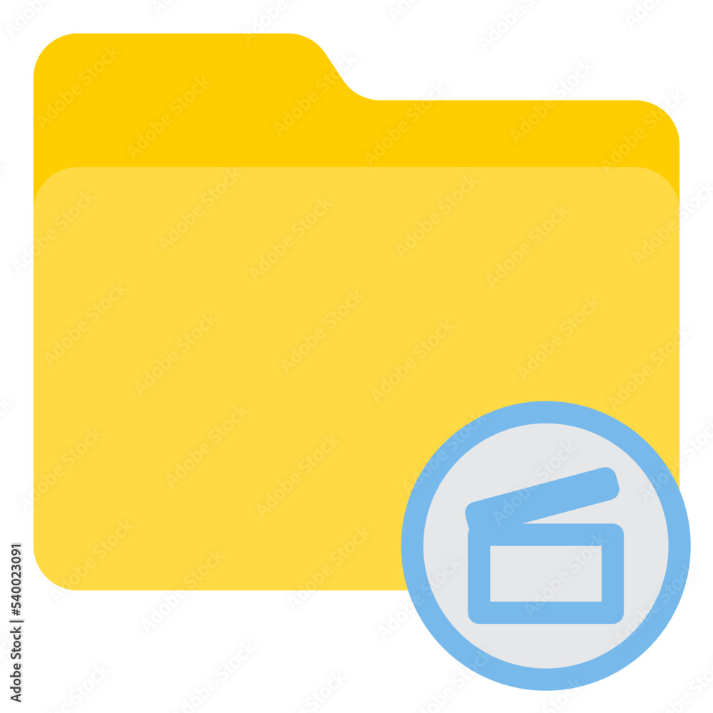 Folder flat style icon Folder flat style icon