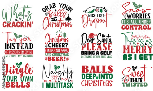Funny Christmas SVG Design Template