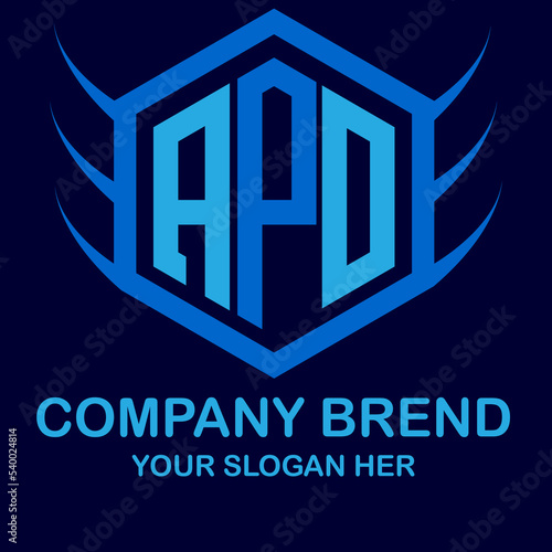 APD letter logo design on background. APD creative initials letter logo concept. APD letter design	