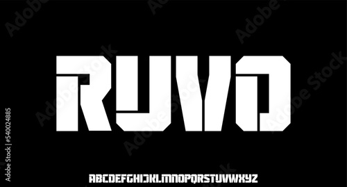bold condensed stencils font for poster and head line	
