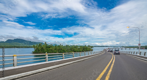 Tacloban, Leyte, Philippines - Entering the province of Samar via the San Juanico Bridge. photo