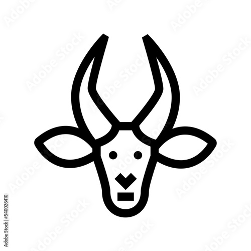 Mountain Goat Vector Icon