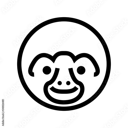 Chimpanzee Vector Icon