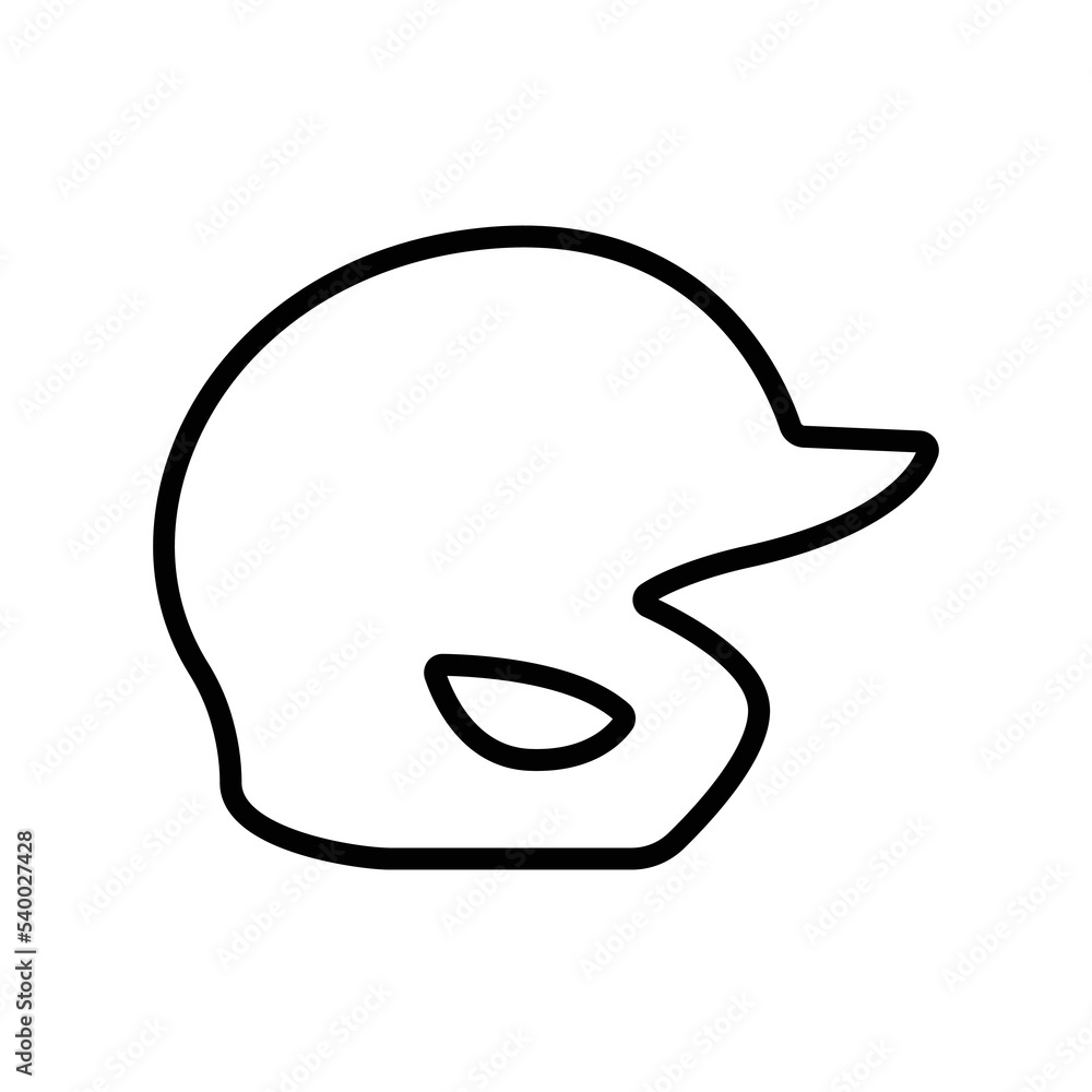 baseball helmet icon design vector template