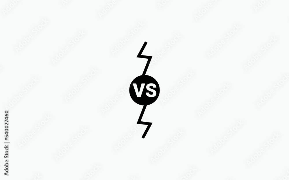 VS. Vector illustration of versus letters VS. Vector illustration of versus letters