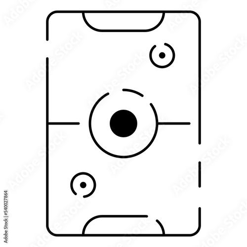 Table and board game line icon vector or illustration. Fun and activity. Air hockey