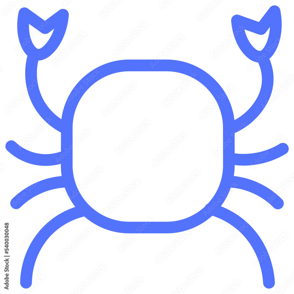 beach crab sea seafood line icon beach crab sea seafood line icon