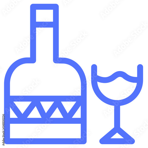 beer beverage drink vodka wine line icon