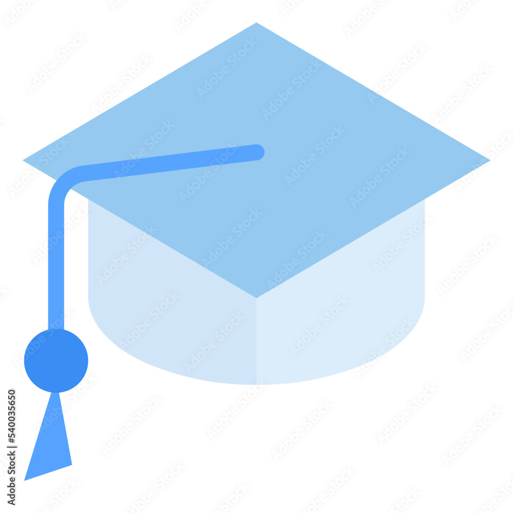 Graduate flat style icon