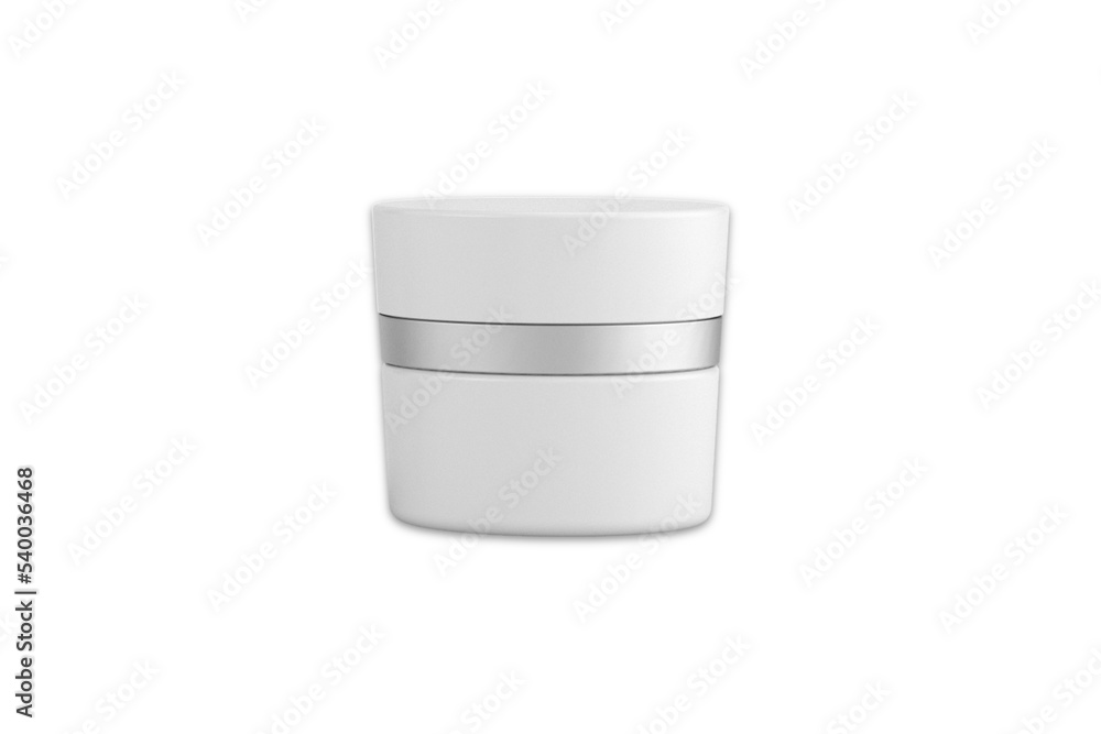 Face, hand, body cosmetics or medical jar and tube mockup. Cream, mask, balm, serum, toothpaste mockup template isolated on white background. 3d rendering.