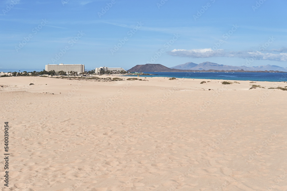 Picturesque seascape with empty sandy beach on sunny day Picturesque seascape with empty sandy beach on sunny day