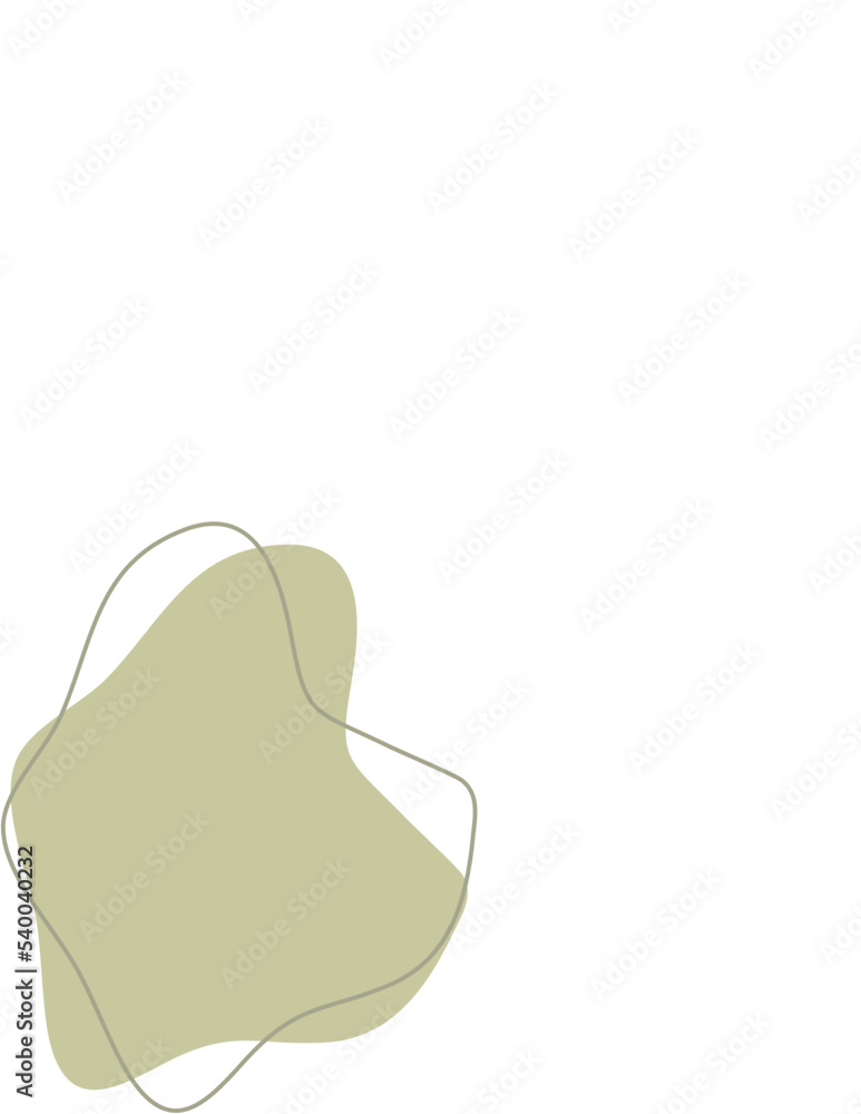 Liquid and fluid shape Green color Liquid and fluid shape Green color