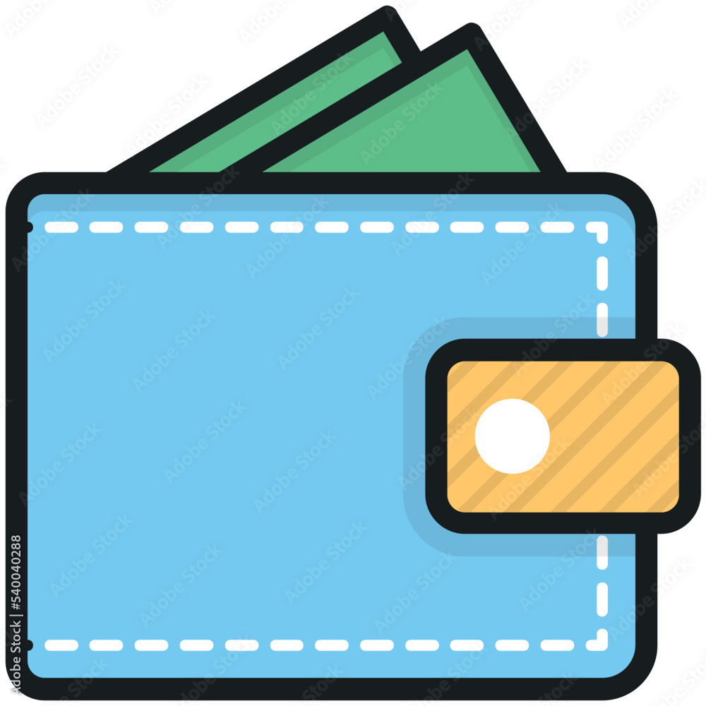 Fototapeta premium Wallet Vector Icon
