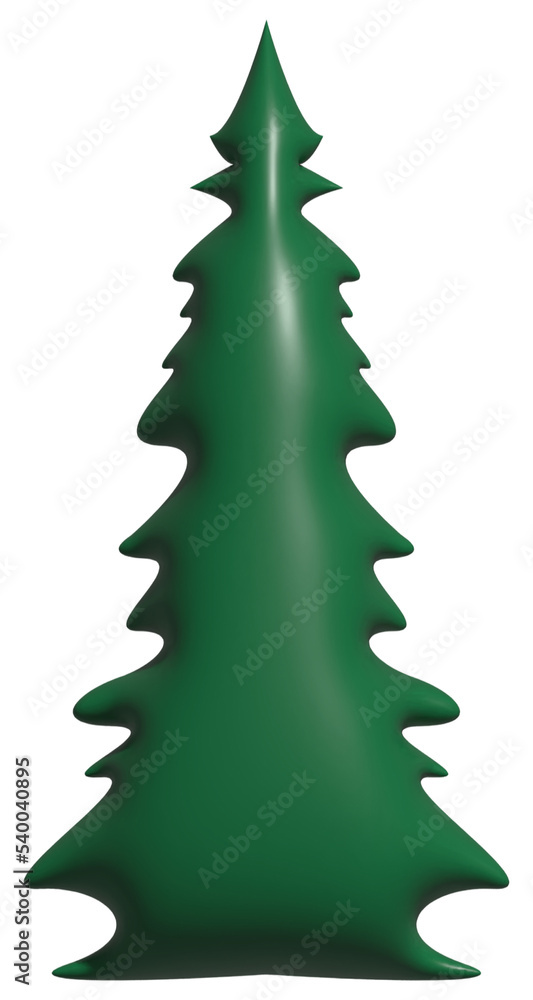green christmas tree, 3D illustrations PNG green christmas tree, 3D illustrations PNG