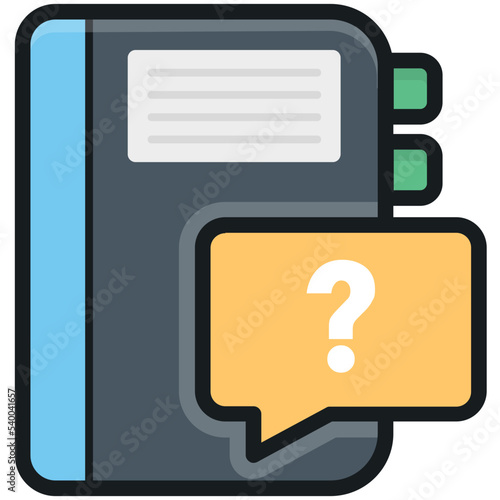 Unknown Book Vector Icon