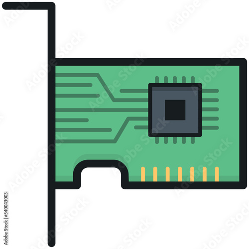 Network Card Vector Icon