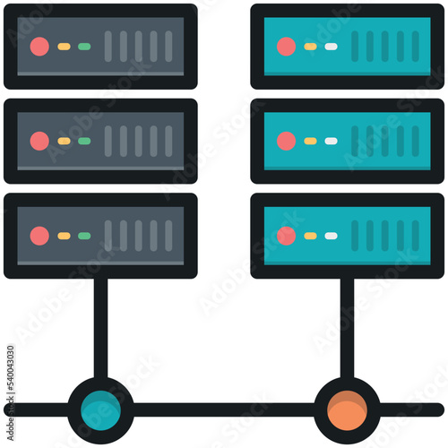 Network Server Vector Icon