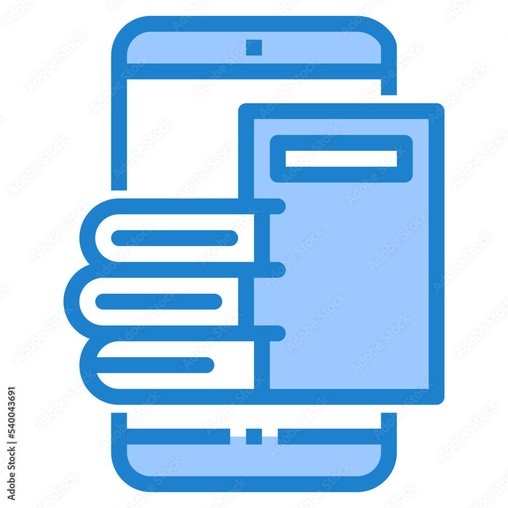 Smartphone blue style icon Smartphone blue style icon