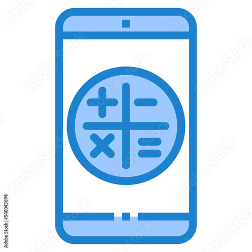 Smartphone blue style icon