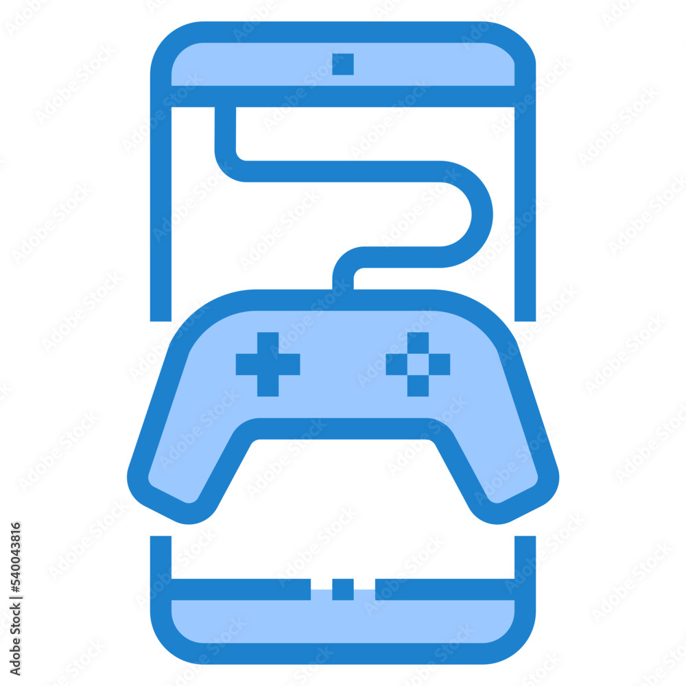 Smartphone blue style icon Smartphone blue style icon