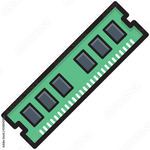 Computer Ram Vector Icon