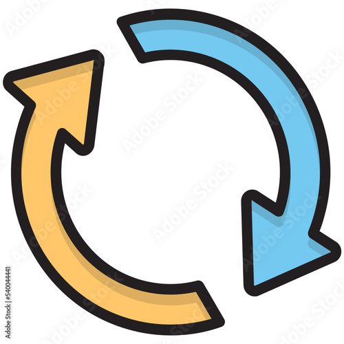 Free Download Synchronization Vector Icon - GFXLoad