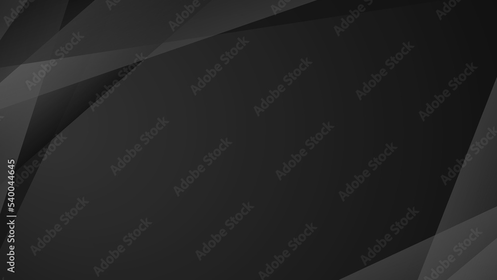 Dark deep black dynamic abstract vector background. Modern creative premium gradient. Cover of business presentation banner for abstract black background with texture