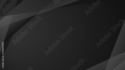 Dark deep black dynamic abstract vector background. Modern creative premium gradient. Cover of business presentation banner for abstract black background with texture