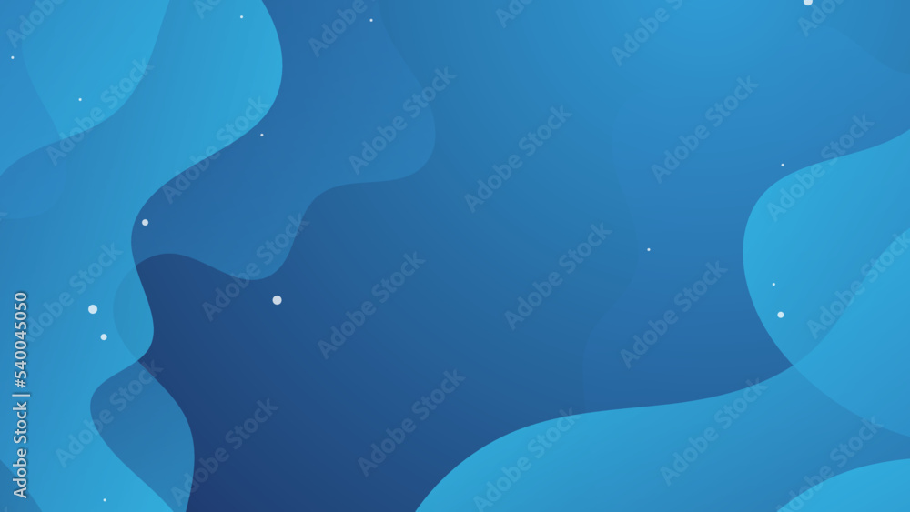 Abstract blue background with curve wave. Abstract background with dynamic effect. Motion vector Illustration. Trendy gradients. Can be used for advertising, marketing, presentation.