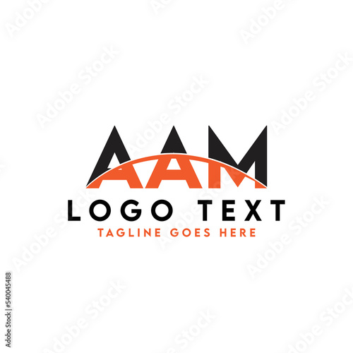 Letter AAM logo design vector template, AAM logo