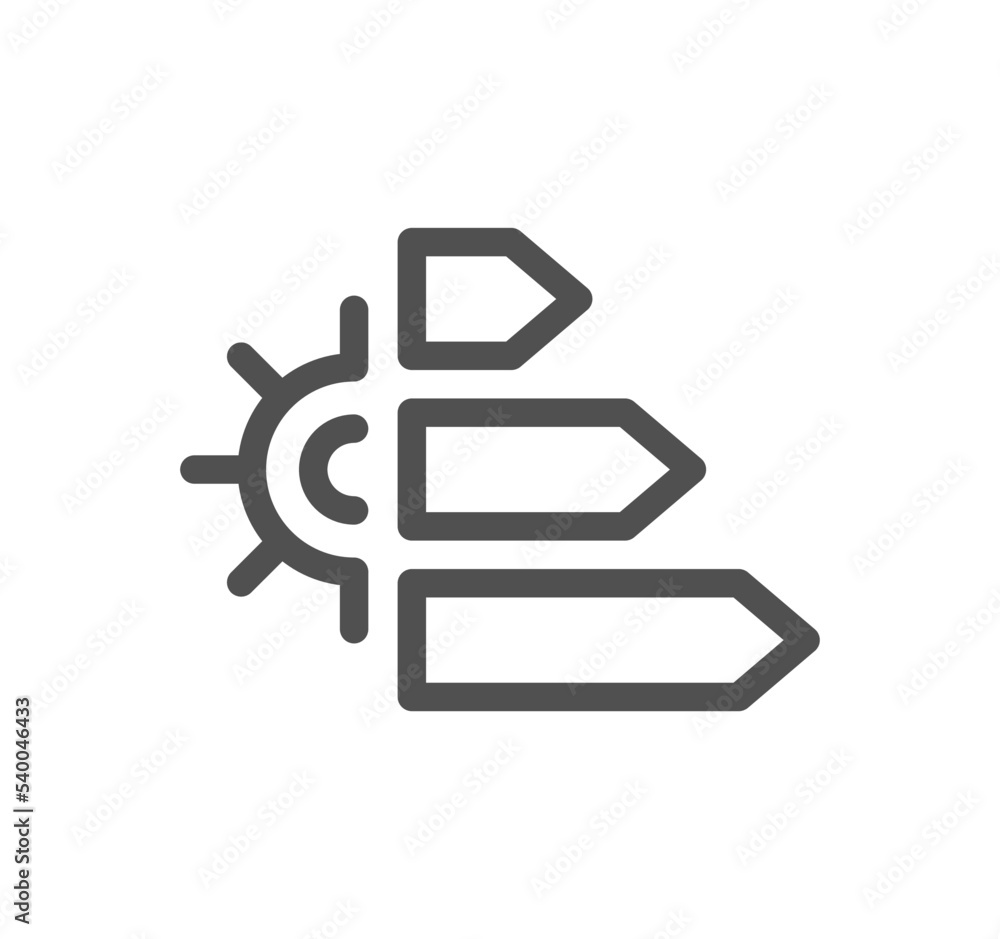 Energy saving icon outline and linear vector.
Energy saving icon outline and linear vector.