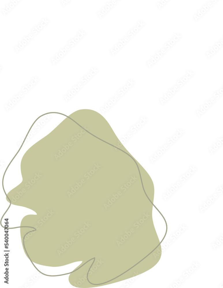 Liquid and fluid shape Green color Liquid and fluid shape Green color