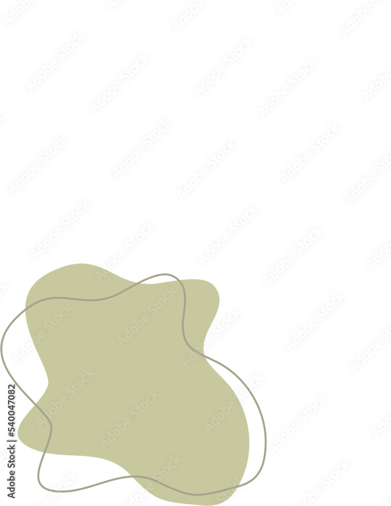Liquid and fluid shape Green color Liquid and fluid shape Green color