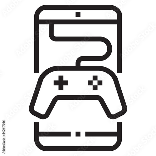 Smartphone outline style icon