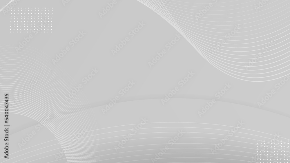 Naklejka premium Grey white abstract background geometry shine and layer element. Vector illustration