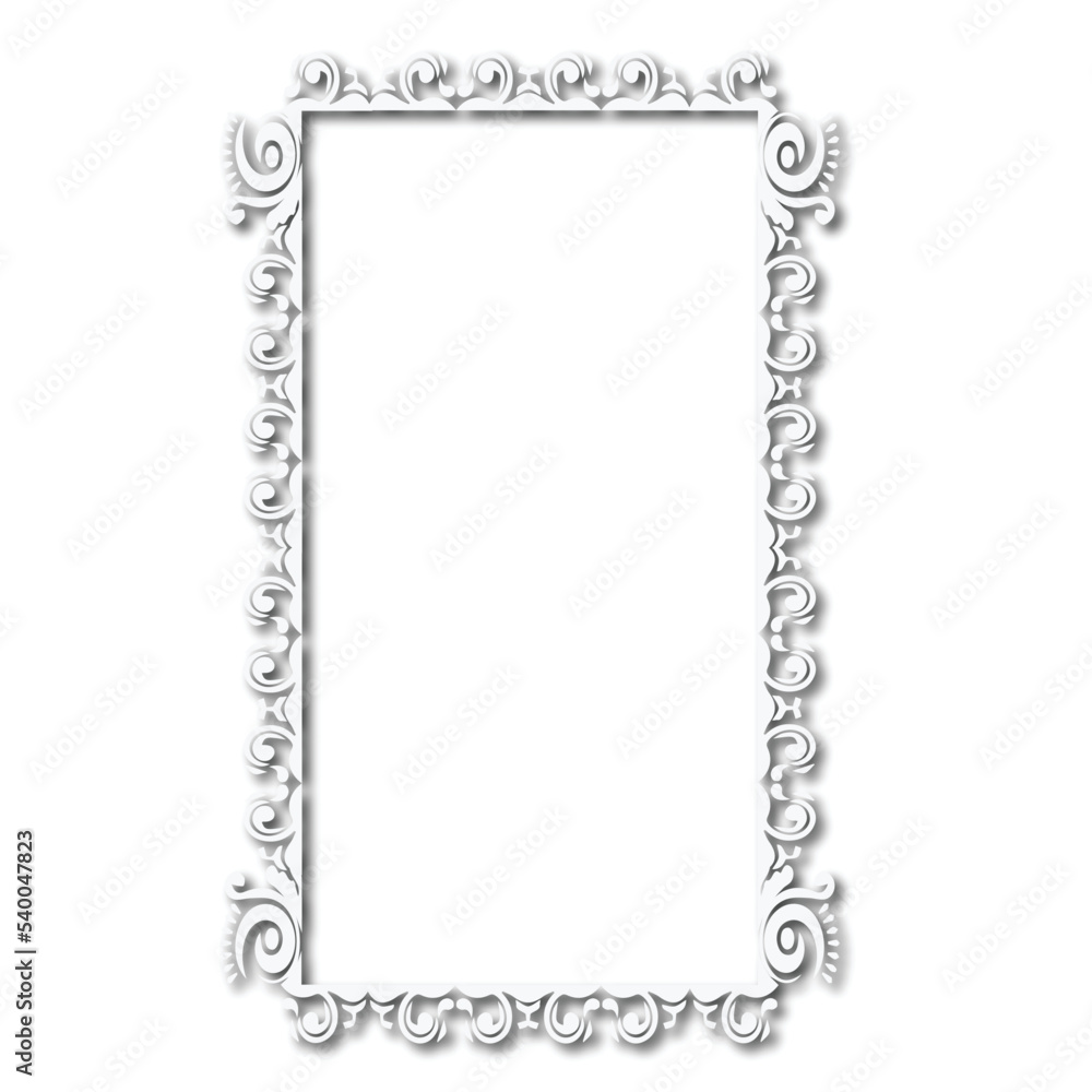 Frame, in the style of an ornament, Vector illustration eps 10, Art.	