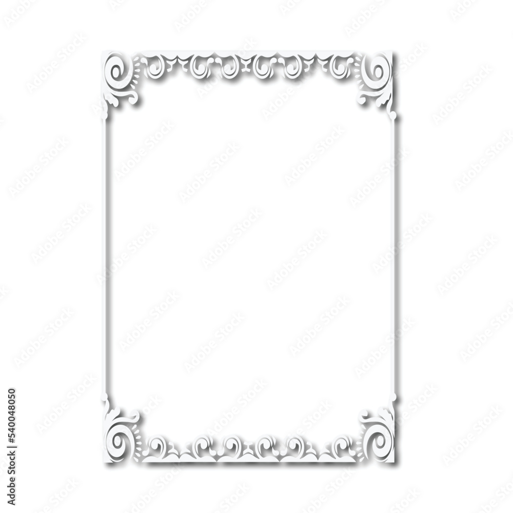 Frame, in the style of an ornament, Vector illustration eps 10, Art.	